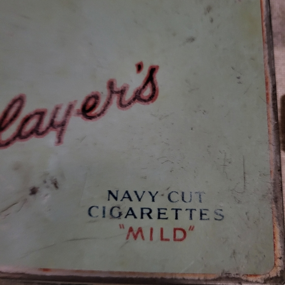 Player's Navy Cut "Mild" Flat 50 Cigarette Tobacco Tin Box - Picture 3 of 6